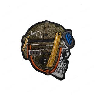 Casco táctico cráneo 3D bordado parche militar moral parches emblema apliques de combate médico cruz bordado insignias para ropa gorra mochila (7)