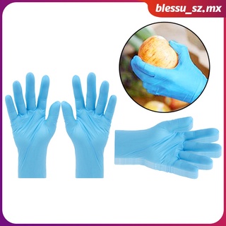 [12] 50Pairs Universal Strong Nitrile Gloves Disposable Gloves Soft Gardening Beauty Hair Dye Protective Glove for Home