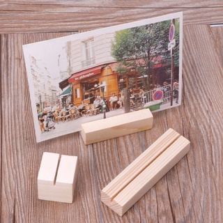 stab madera natural memo clips soporte de fotos abrazaderas soporte tarjeta de escritorio mensaje artesanía (6)