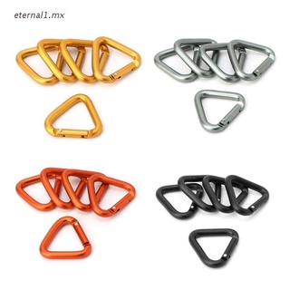 ETE1 Triangle Carabiner Outdoor Camping Hiking Keychain Snap Clip Hook Kettle Buckle