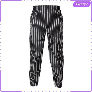 [XMFCPJNC] Fashion Restaurant Hotel Cafe Waiter Baker Chef Pants Trousers Uniform, Unisex, Cotton Blend, Comfortable, 4 Patterns 5