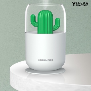 Humidificador de forma de Cactus de bajo ruido hogar creativo diseño de Cactus ultrasónico purificador de aire para dormitorio (6)