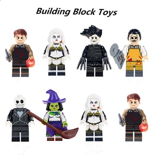 Lego Minifigures Horror película serie esqueleto Jack rompecabezas niños bloques de construcción juguetes (1)