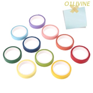 o1li arco iris cinta de enmascaramiento caramelo sólido diy artesanía decorativa cinta adhesiva washisticker