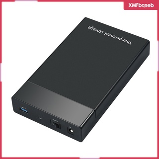 [XMFBQNEB] Hard Drive Enclosure, 2.5 3.5 Inch External Hard Drive Case SSD HDD Enclosure SATA to USB 3.0 Disk Reader Support UASP