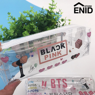 Enid Kpop BTS Blackpink - estuche transparente con cremallera, diseño de papelería (4)