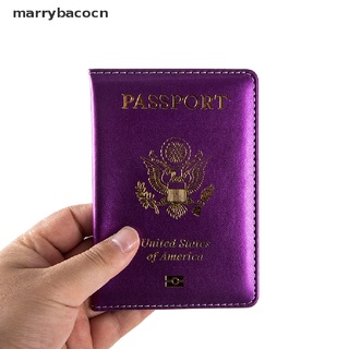 marrybacocn passport travel pu funda de cuero para pasaporte organizador de pasaporte protector mx