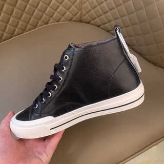 ✨ alta qualidade ✨Novos sapatos masculinos de cano alto / sapatos casuais Gucci