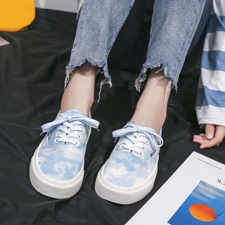 Zapatos de lona azul para mujer estudiante de verano coreano salvaje tabla zapatos zapatillas planas Casuales43Plus tamaño41Pies de grasa anchos42 (9)
