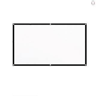 [In Stock] 100-inch 16:9 Projection Screen Portable HD Projector Screen Foldable Thick White Wall Screen with Carrying Bag for Outdo