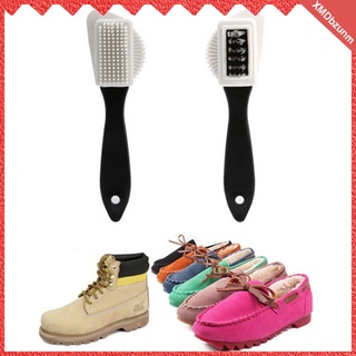 [bzunm] cepillo de limpieza chic de 3 lados para gamuza nubuck zapatos limpiador de botas (8)
