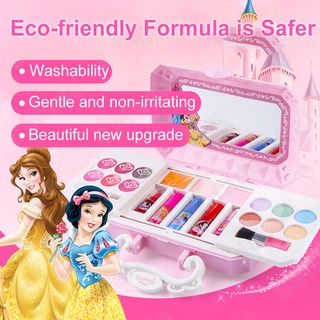 Mini caja Disney maquillaje para niños niña seguridad no tóxico niñas juguete maquillaje Kits para niñas