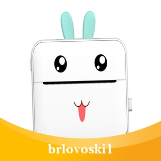 [BRLOVOSKI1] 200dpi Mini estampado de fotos Thermal Bluetooth Compatible para iOS y para Android
