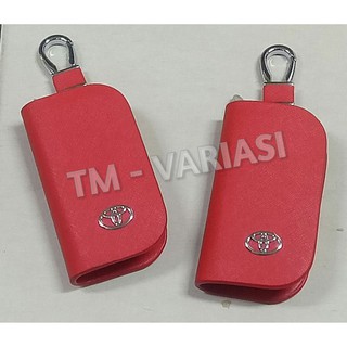 Stnk - cartera para llaves de coche, Color rojo, Color rojo, diseño de Toyota
