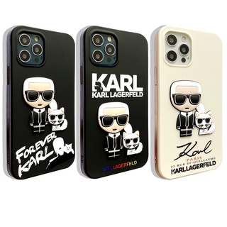 Karl Lagerfeld-Carcasa Para iPhone 13 12 11 Pro Max X XS XR 7 8 Plus , Cubierta Suave