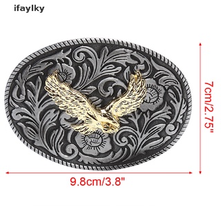 [Ifaylky] Vintage Eagle Metal Alloy Belt Buckles Unisex Western Buckle Cowboys Cowgirls NYGP (7)