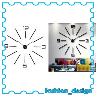 Frameless 3D DIY Wall Clock Mirror Surface Decorative Clock Large Mute Wall Stickers for Living Room Bedroom Home