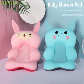 SUPHIA Plegable Baby Shower Bath pad Antideslizante Almohadilla de baño Asiento de la bañera Almohadilla de soporte Bebé Seguridad neonatal Suave Almohada