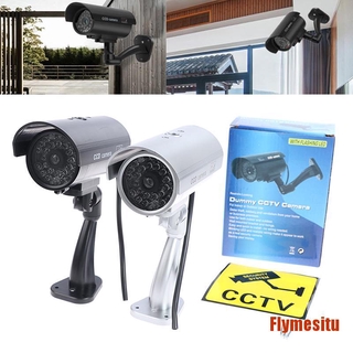 FLYTU falsa cámara falsa impermeable al aire libre de seguridad interior CCTV vigilancia