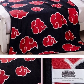 150*120cm Naruto manta de lana de Coral Naruto mantas Akatsuki nube roja impresa de lana de Coral manta de siesta