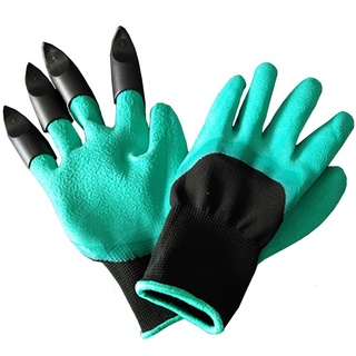 1 par de guantes de jardín 4 guantes de goma de plástico abs con garras, fácil de cavar y plantar para excavar plantación