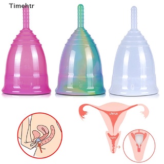 timehtr multicolor suave copa menstrual de silicona femenina higiene período taza reutilizable mx