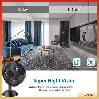 COD 1080P HD Mini IP WIFI Camera Camcorder Wireless Home Security DVR Night View Reddoor