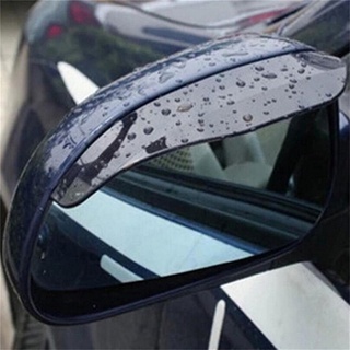 2 unids/par negro transparente coche lluvia ceja Universal Flexible PVC espejo retrovisor sombra de lluvia a prueba de lluvia coche espalda