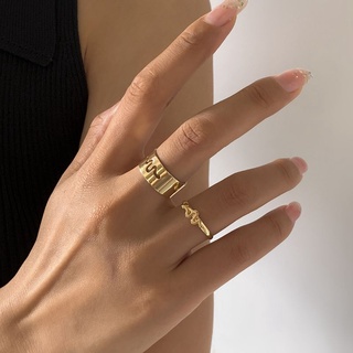 punk geométrico hueco en forma de serpiente anillo en forma de serpiente simple apertura ajustable ancho lateral anillo transfronterizo joyería en europa y américa