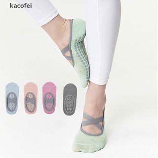 [kacofei] calcetines de silicona de algodón puro antideslizantes para mujer de alta calidad pilates calcetines transpirables yoga