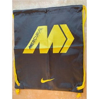 Gymsack Nike Mercurial gris oscuro amarillo cadena bolsa cordón bolsa de fútbol zapatos de fútbol sala zapatos