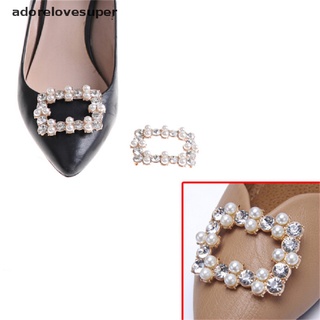 ad1mx 1pc clips de zapatos rhinestones metal imitación perla nupcial zapatos de baile hebilla decoración martijn
