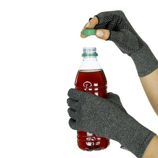 1 par de guantes de compresión Premium de artritis para alivio del dolor articular neutrales/guantes de compresión para terapia de dedos abiertos