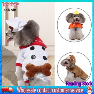 Ssk_ ropa colorida para mascotas Cosplay moda cachorro decoración mono proteger la piel para Halloween