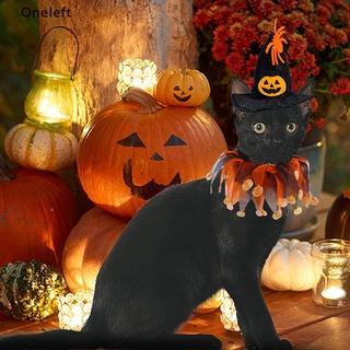 Oneleft mascota perro gato Halloween Collar&Witch sombrero fiesta Cosplay decoración ropa para mascotas MY