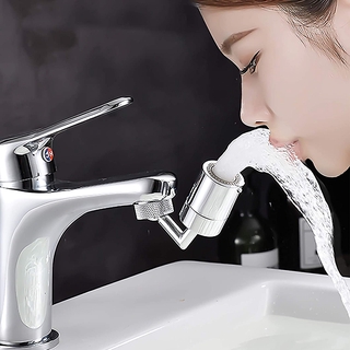 Grifo giratorio aireador de gran Angular perfecto Para lavado Facial cocina y baño (2)