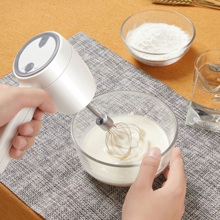 Inalámbrico portátil de mano mezclador de alimentos de mano licuadora de 5 velocidades de potencia de cocina batidor de huevo espumador de cocina hornear pastel mezclador de leche (1)