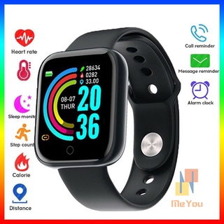 Reloj inteligente Y68 D20 pantalla táctil carga inalámbrica ejercicio inteligente frecuencia cardíaca monitoreo de salud pulsera impermeable Reloj
