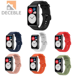 Deceble silicona Smart Sports Watch correa para Huawei Watch Fit 22mm reemplazar banda de muñeca