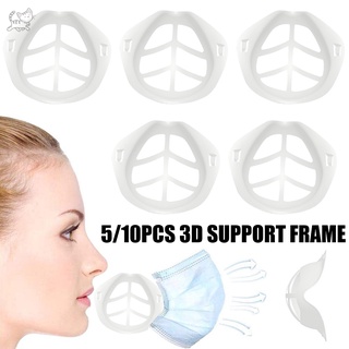 protector de lápiz labial facial máscara soporte interior 3d comodidad transpirable reutilizable silicona cara soporte interior marco de soporte