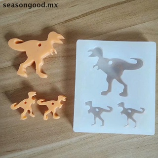 Temporada dinosaurio silicona llavero Animal ciervo DIY caramelo Chocolat molde de resina epoxi molde. (4)
