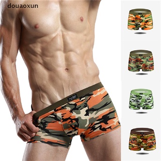 Douaoxun Camouflage Printed Boxer Shorts Panties Breathable Comfortable Underwear Shorts MX