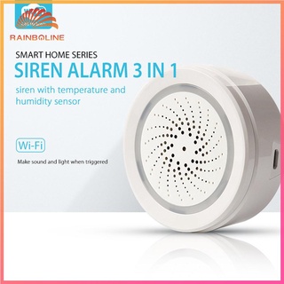 Rain_wifi Sensor de temperatura de humedad inalámbrico Tuya APP Home Smart Detector de alarma