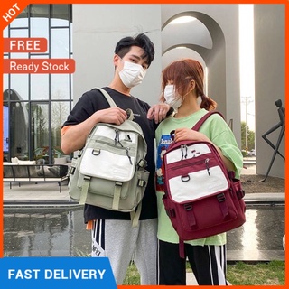Fashiona Korean Backpack, Simple Large Capacity Sports Travel Tooling Outdoor Backpack, Couples High School Student Schoolbags