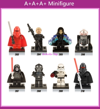 lego minifigures x0105 star wars red royal guard calles palpatine bloques de construcción juguetes