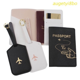augetyi8bo 4pcs portátil cubierta de pasaporte con etiquetas de equipaje titular caso organizador tarjeta de identificación protector de viaje organizador