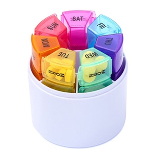 im 7 días 28 rejillas colorido kit de pastillas caja de almacenamiento de medicina caja de la tableta organizador de medicina píldora caja