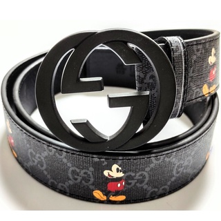 Cinturon Gucci GG Invertida Disney Mickey Negro [Envio Express Gratis]
