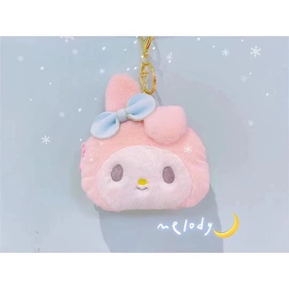 Nuevo Sanrio Melody Mujeres Felpa Monedero Lindo Kuromi Hello Kitty Cinnamoroll Cartera Colgante Regalo Para Niñas (8)