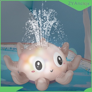 juguetes de baño para niño 1-3, diversión bañera piscina baño juguete, rociador de inducción squirter pulpo pulverizador de agua juguete para bebé (6)